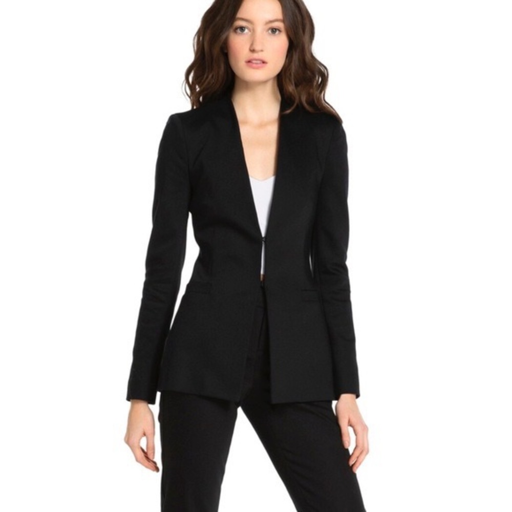 Alice + Olivia Collarless Blazer